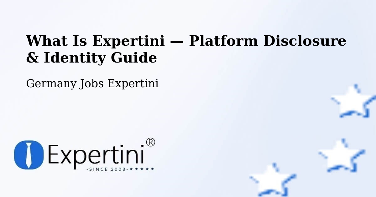 What Is Expertini — Platform Disclosure & Identity Guide – Damp
